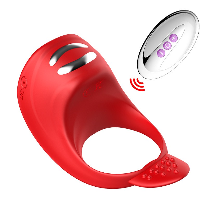 Silicone Rechargeable Remote Penis Rings Pleasurizer Sexual Extender
