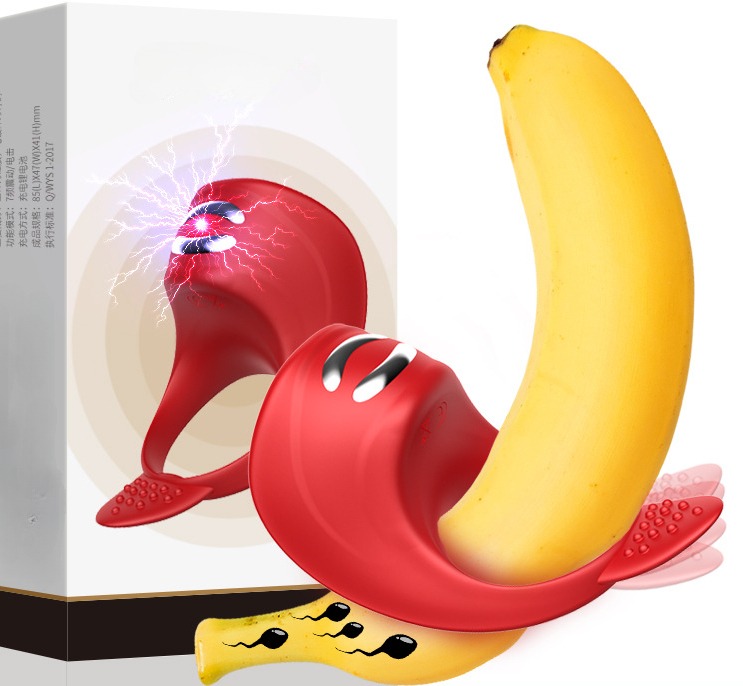 Silicone Rechargeable Remote Penis Rings Pleasurizer Sexual Extender - Image 5