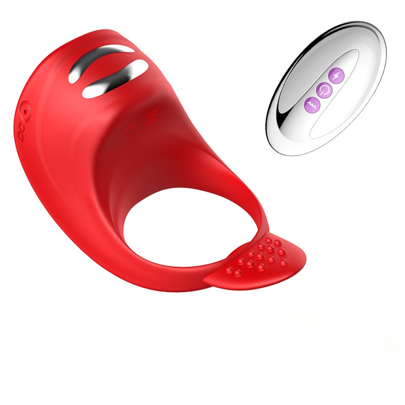 Silicone Rechargeable Remote Penis Rings Pleasurizer Sexual Extender - Image 2