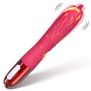 Heated Tongue Kiss Wand Vibrator