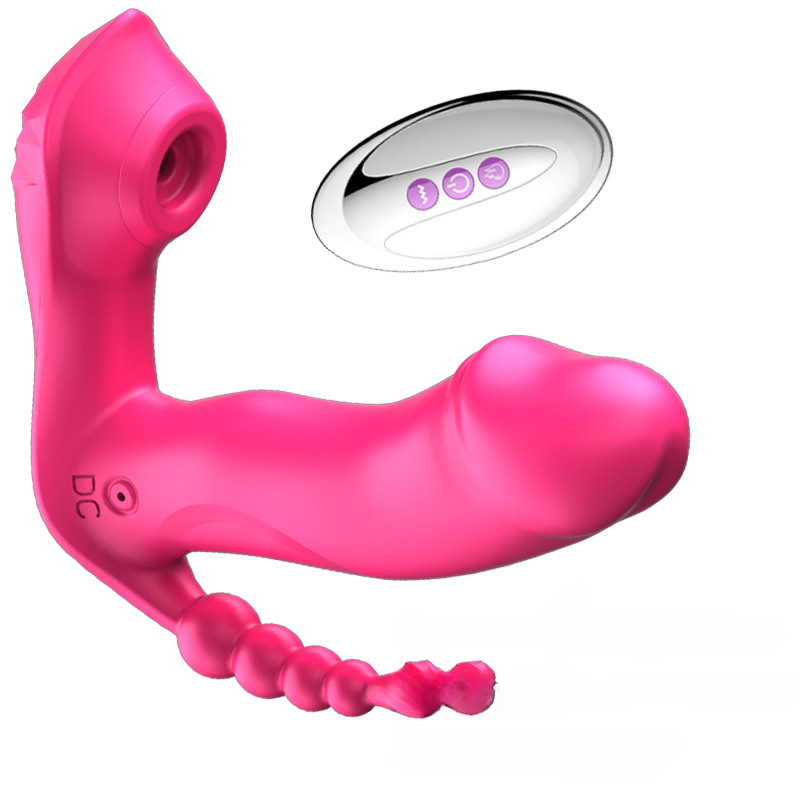 Remote 2 Point A G-Spot Vibrator With Strapon Sucking - Image 2